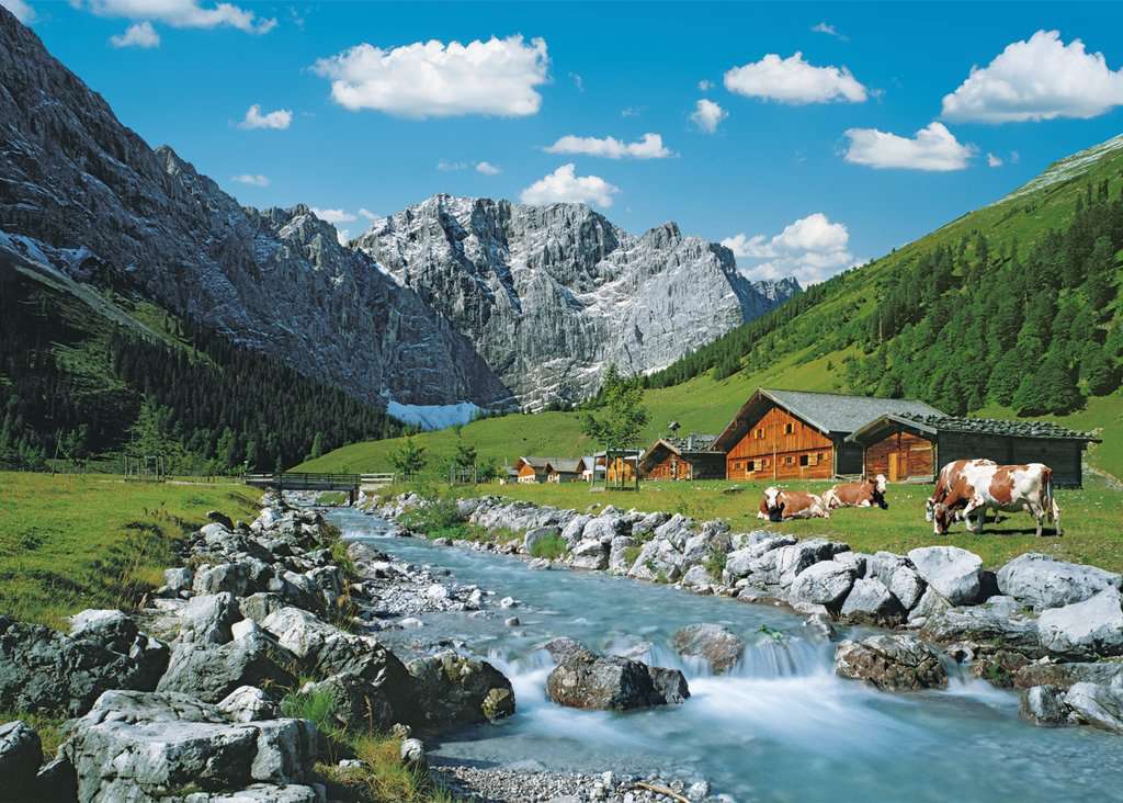 Berge in Österreich Online-Puzzle