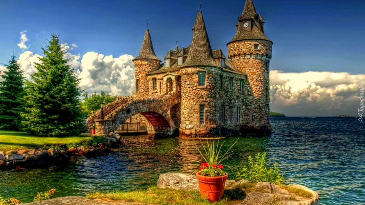 Burg am Wasser Puzzlespiel online