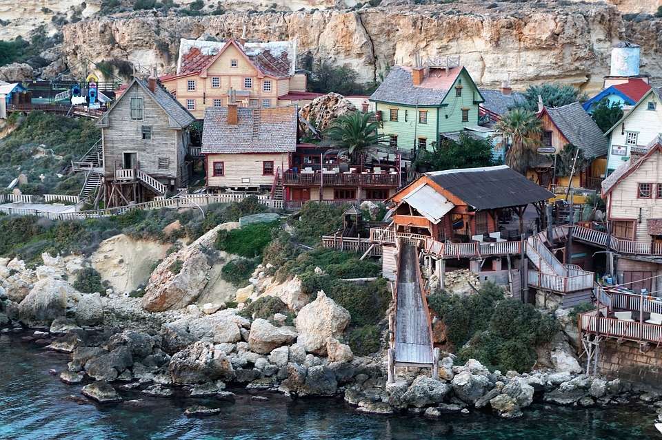Popeye Village auf Malta Online-Puzzle
