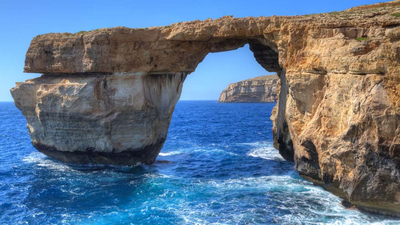 Крайбрежен пейзаж на Малта Гозо онлайн пъзел