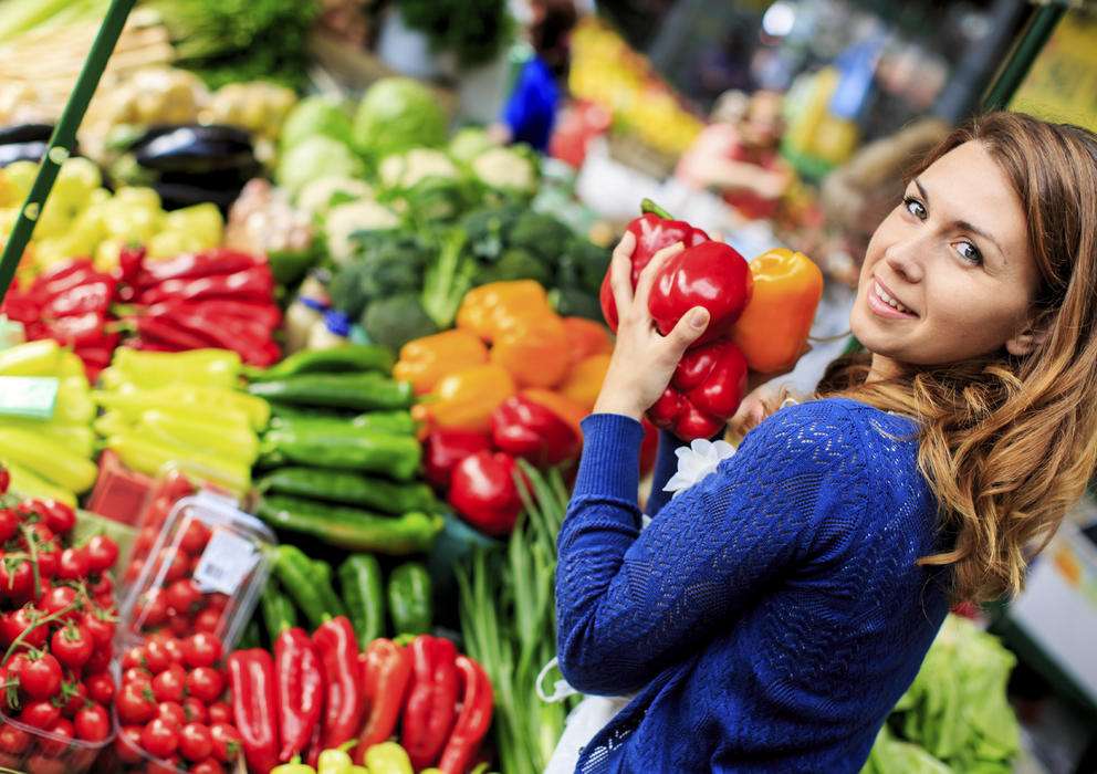 Grönsaksmarknad pussel på nätet