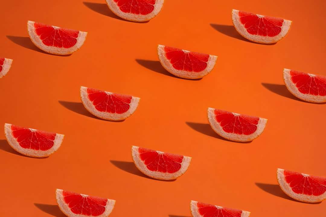 Grapefruitmuster Orange Online-Puzzle