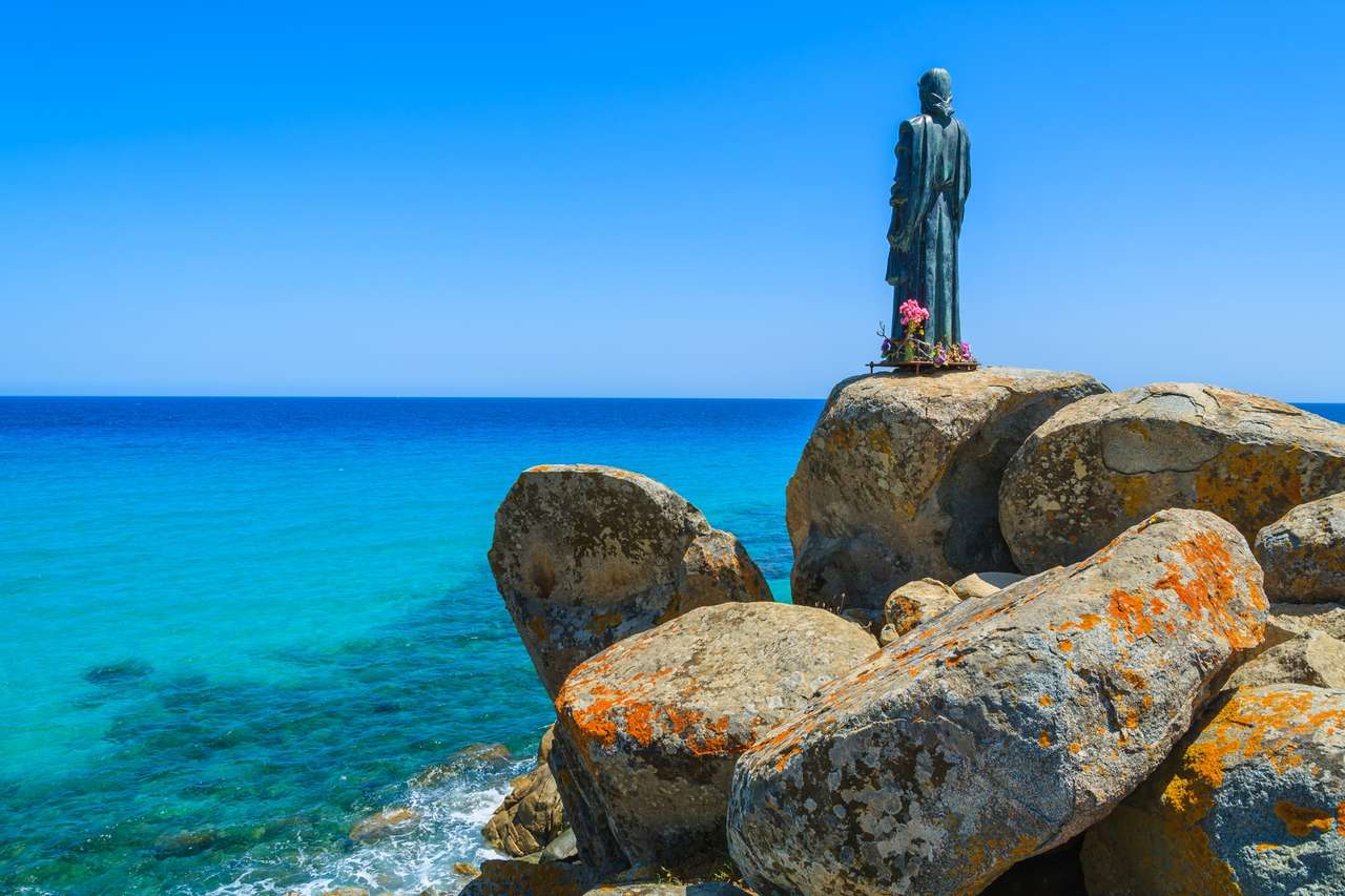 Costa Rei Cala Sinzias på Sardinien pussel på nätet