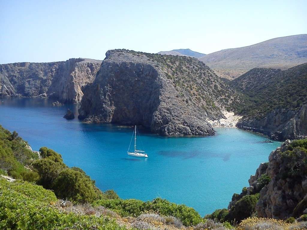 Küstenlandschaft auf Sardinien Online-Puzzle