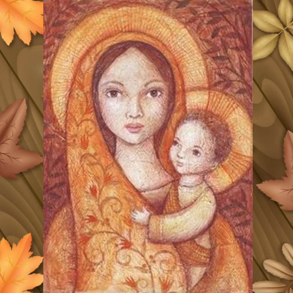 Herbst Mutter Gottes Online-Puzzle