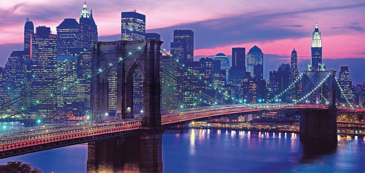 New York in der Nacht Online-Puzzle