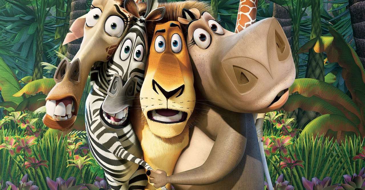 animale de film din Madagascar puzzle online