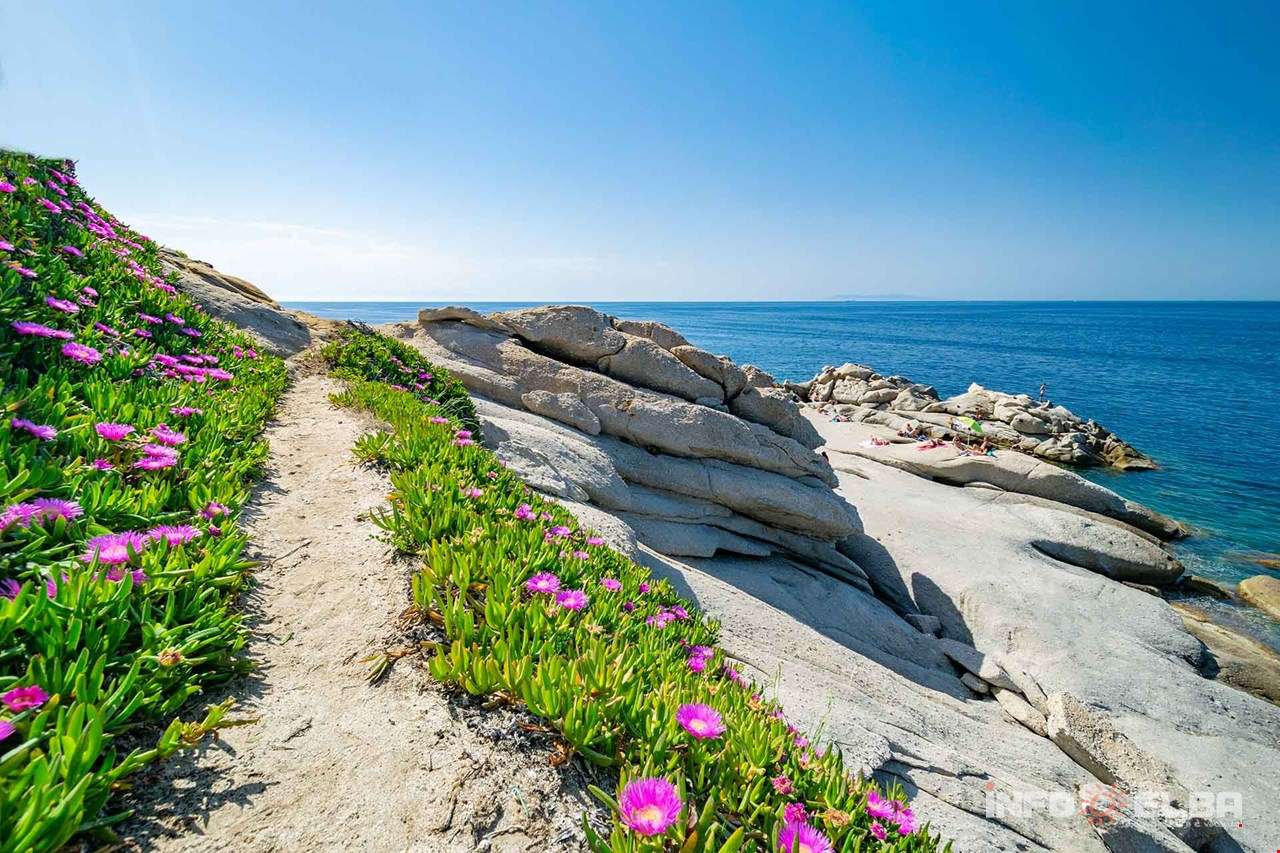 Isla de Elba frente a la costa toscana rompecabezas en línea