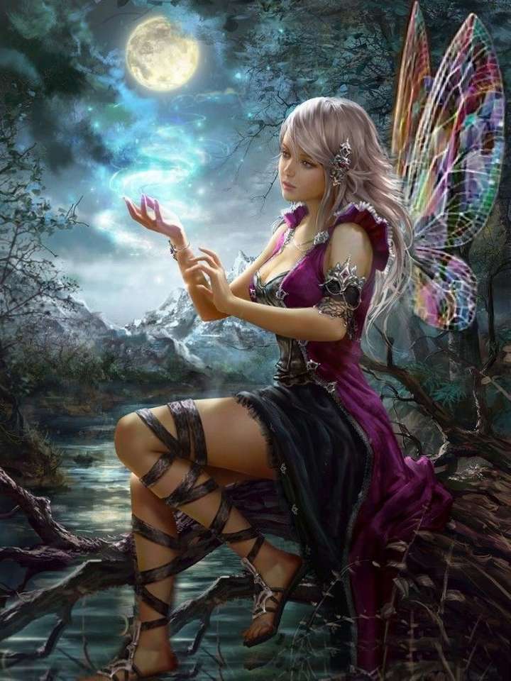 FAIRY IN THE MOONLIGHT ................... online puzzle