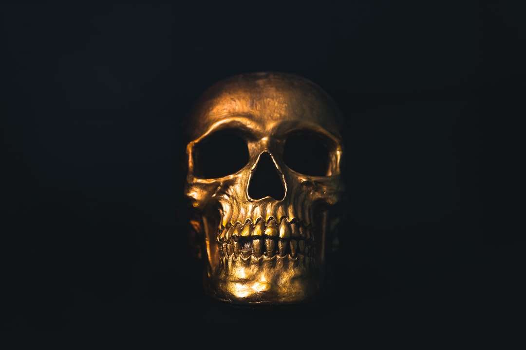 décor de crâne d'or puzzle en ligne