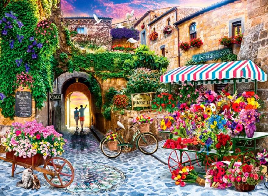 Flower market online puzzle