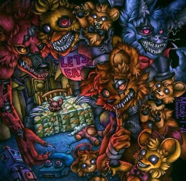 Cinco noites no Freddy's 4 puzzle online