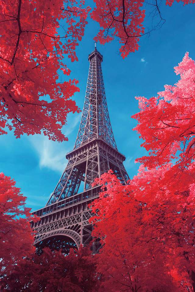 Eiffeltornet Paris Frankrike Pussel online