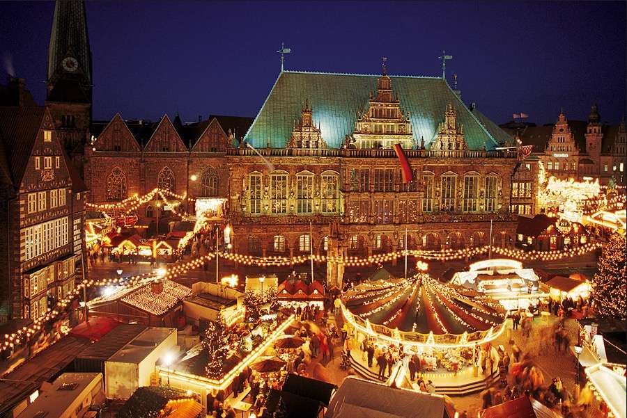 Χριστουγεννιάτικη αγορά στο Ντίσελντορφ παζλ online