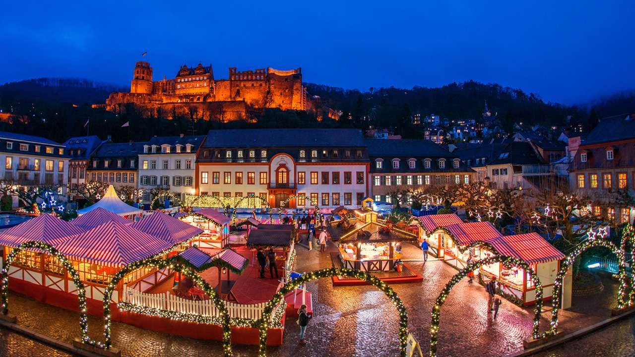 Weihnachtsmarkt in Heidelberg Online-Puzzle