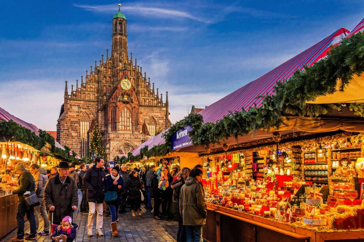 Karácsonyi vásár Nürnbergben kirakós online