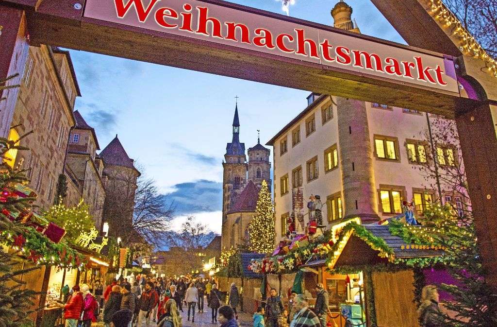Piața de Crăciun din Stuttgart jigsaw puzzle online
