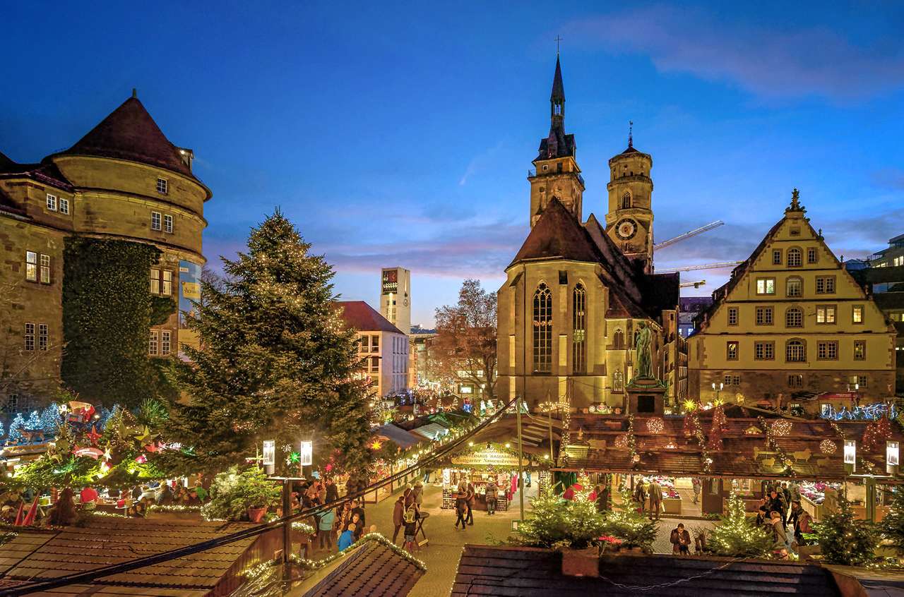 Mercado de Natal em Stuttgart puzzle online