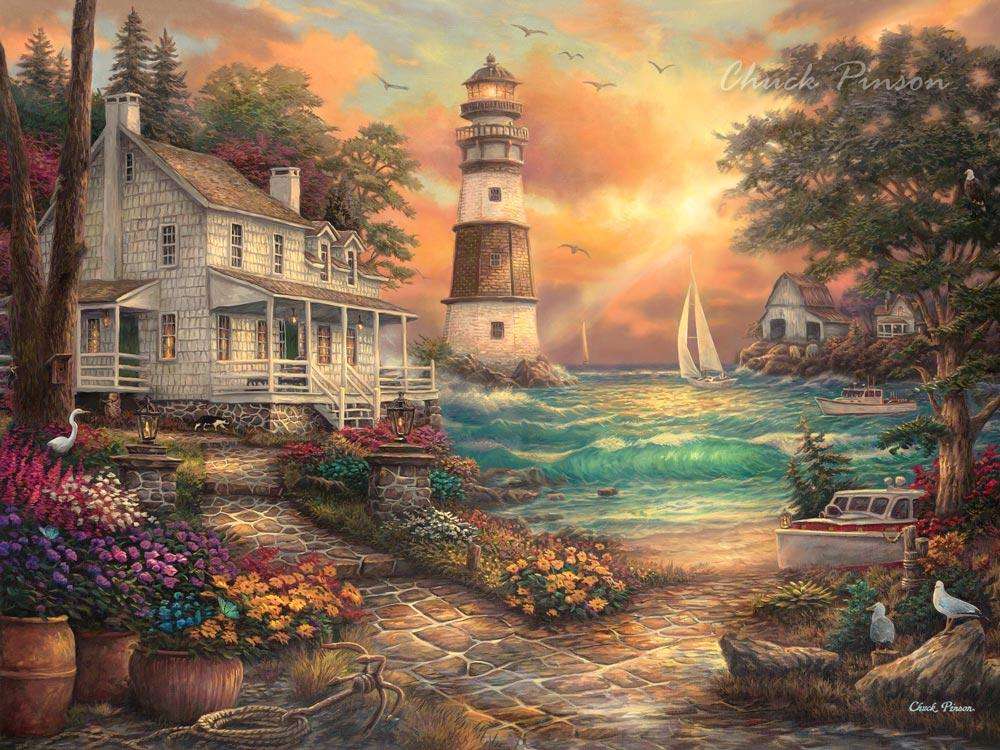 By the sea. online puzzle