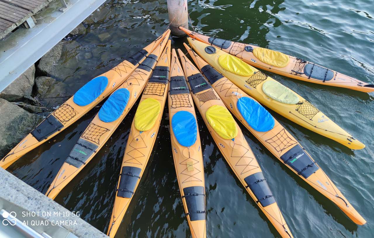 Wachtende kano's. online puzzel
