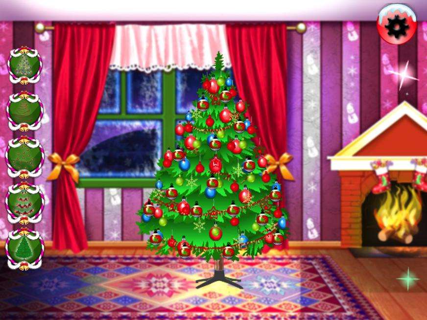 Weihnachtsbaum zu Hause Puzzlespiel online