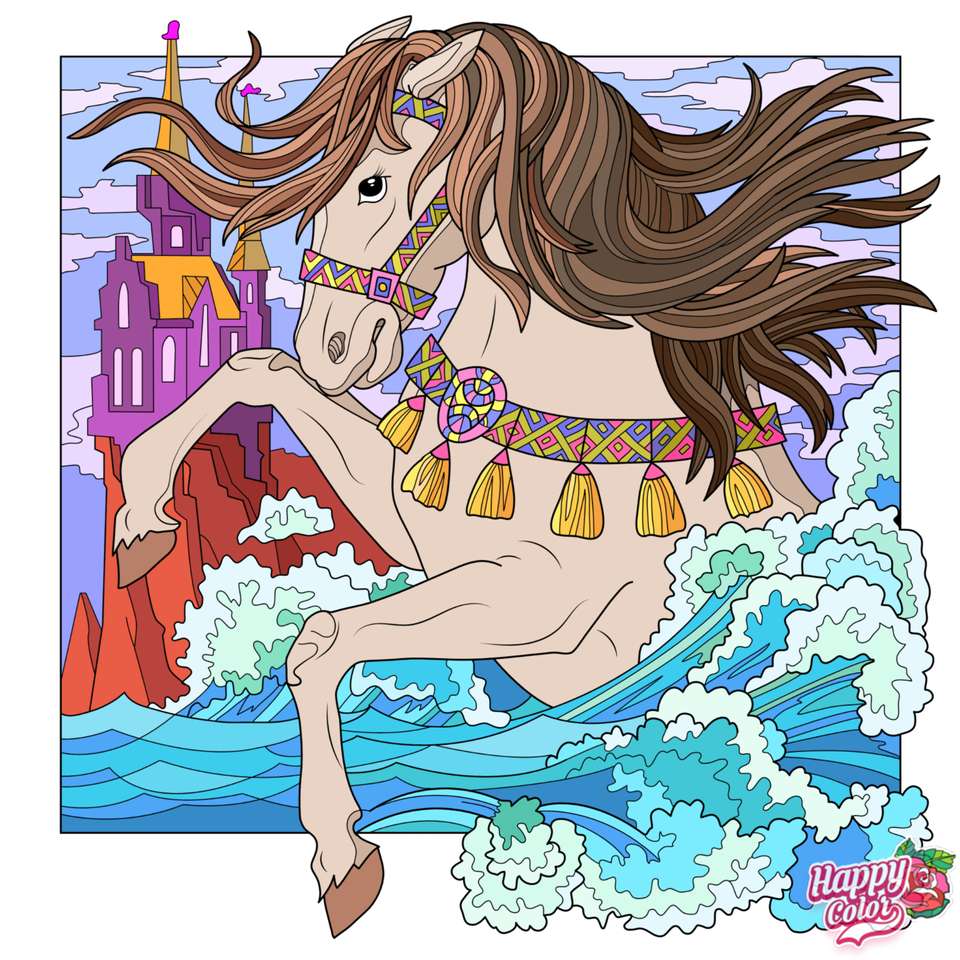 Häst i vattnet Pussel online