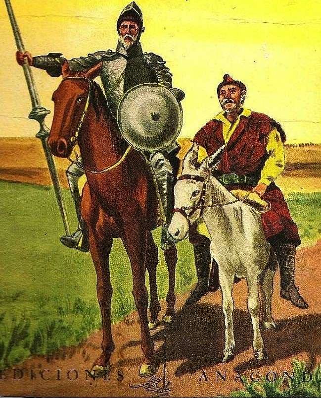 Don Quijote från La Mancha. Pussel online