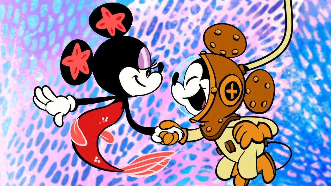 Mickey ve vesmíru skládačky online
