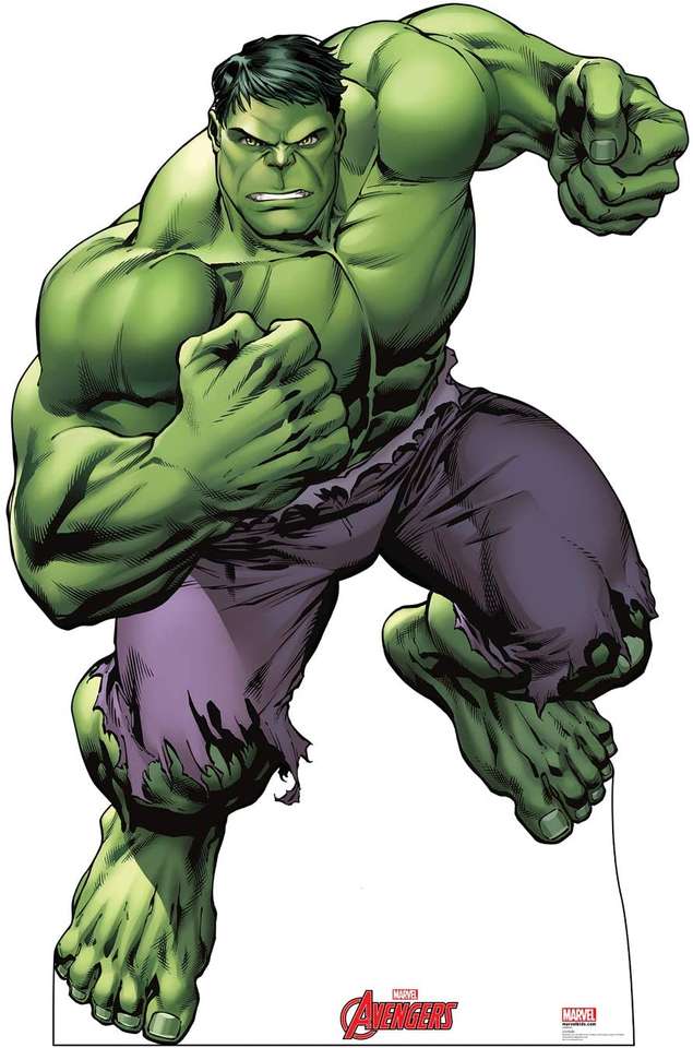 Hulk, the incredible man online puzzle