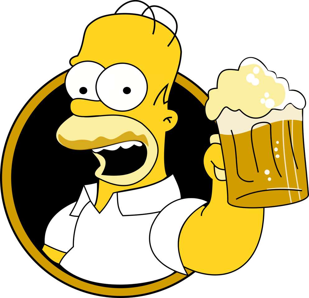 Homer Simpson från räv Pussel online