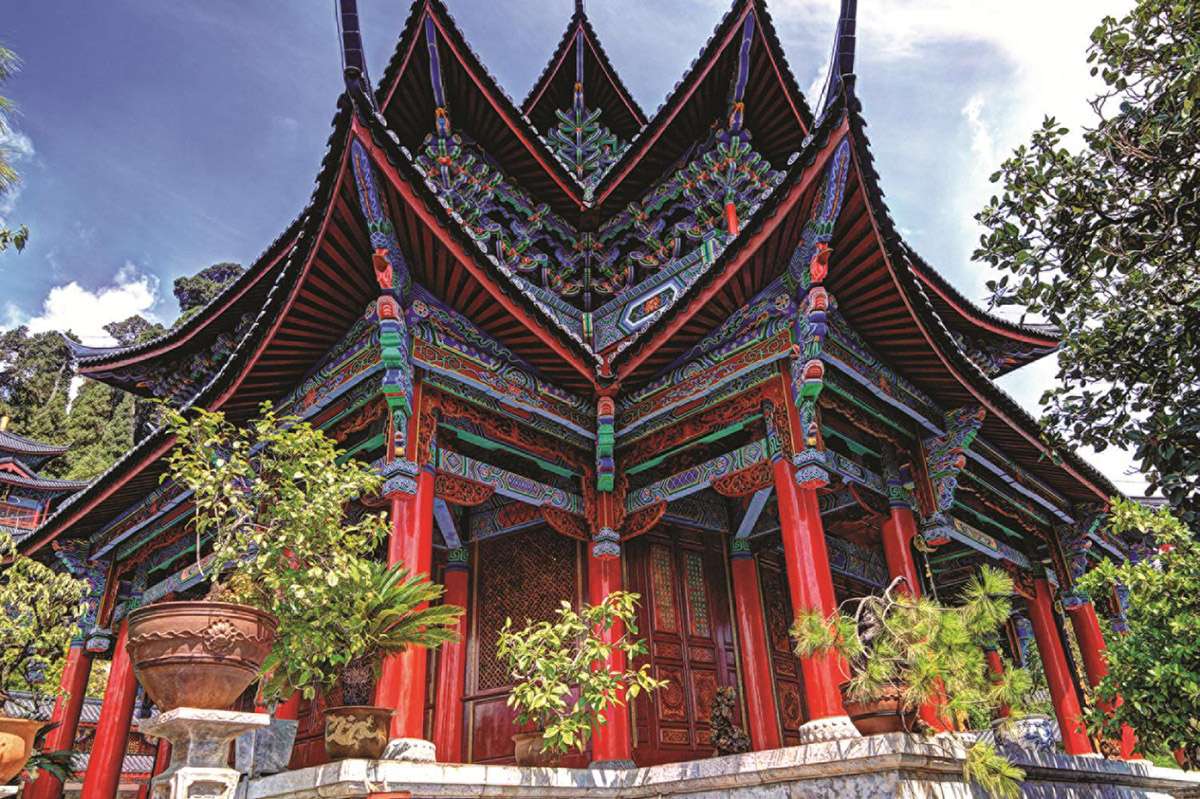 templo na china quebra-cabeças online