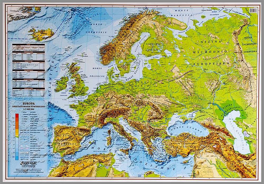 kaart van Europa legpuzzel online