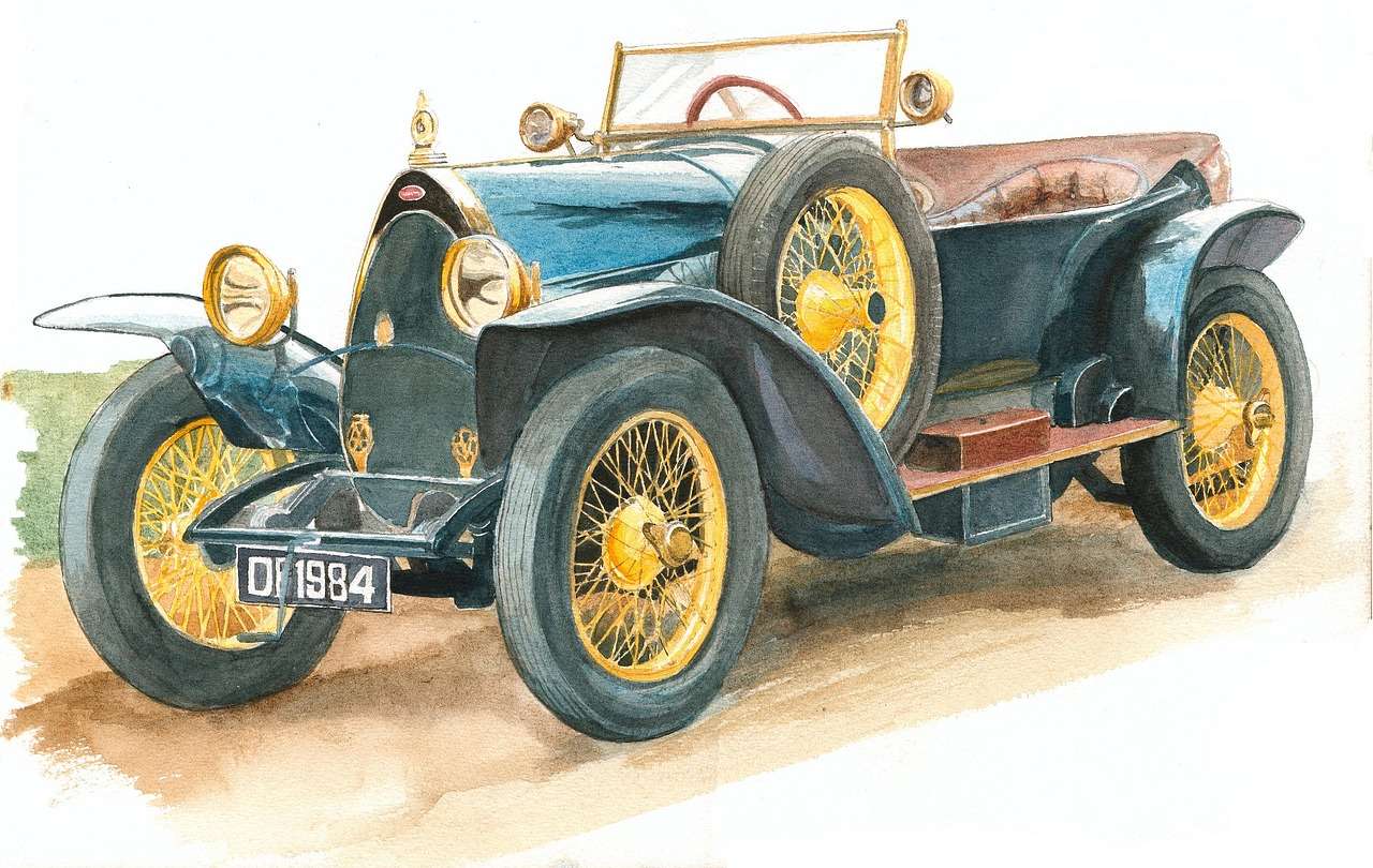 Автомобиль Bugatti - старшая возрастная группа онлайн-пазл