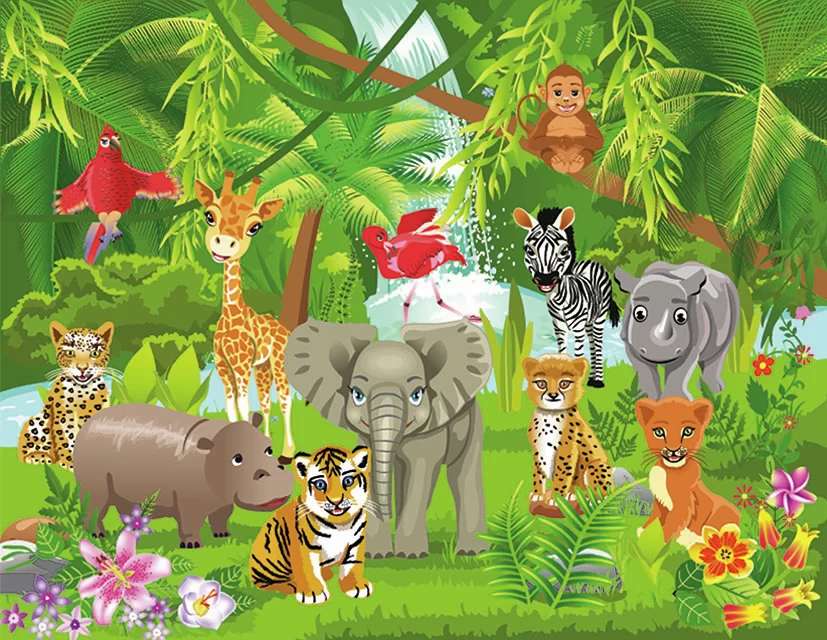 dieren in de wildernis legpuzzel online