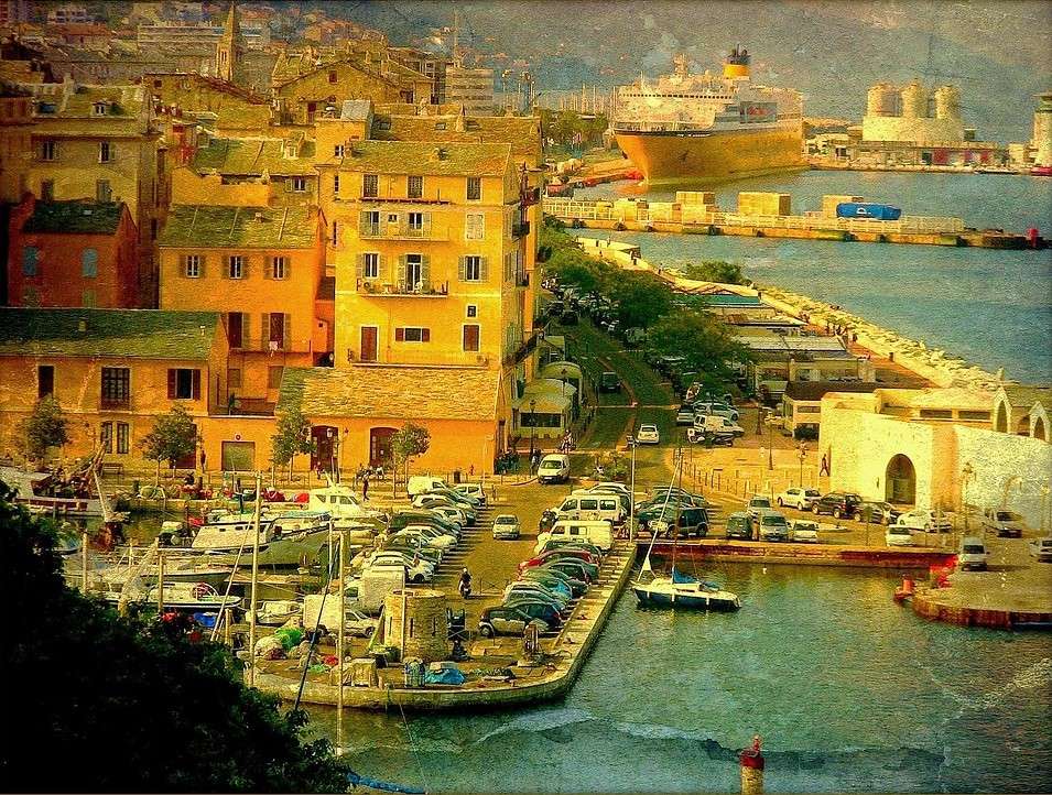 Ville portuaire de Bastia en Corse puzzle en ligne