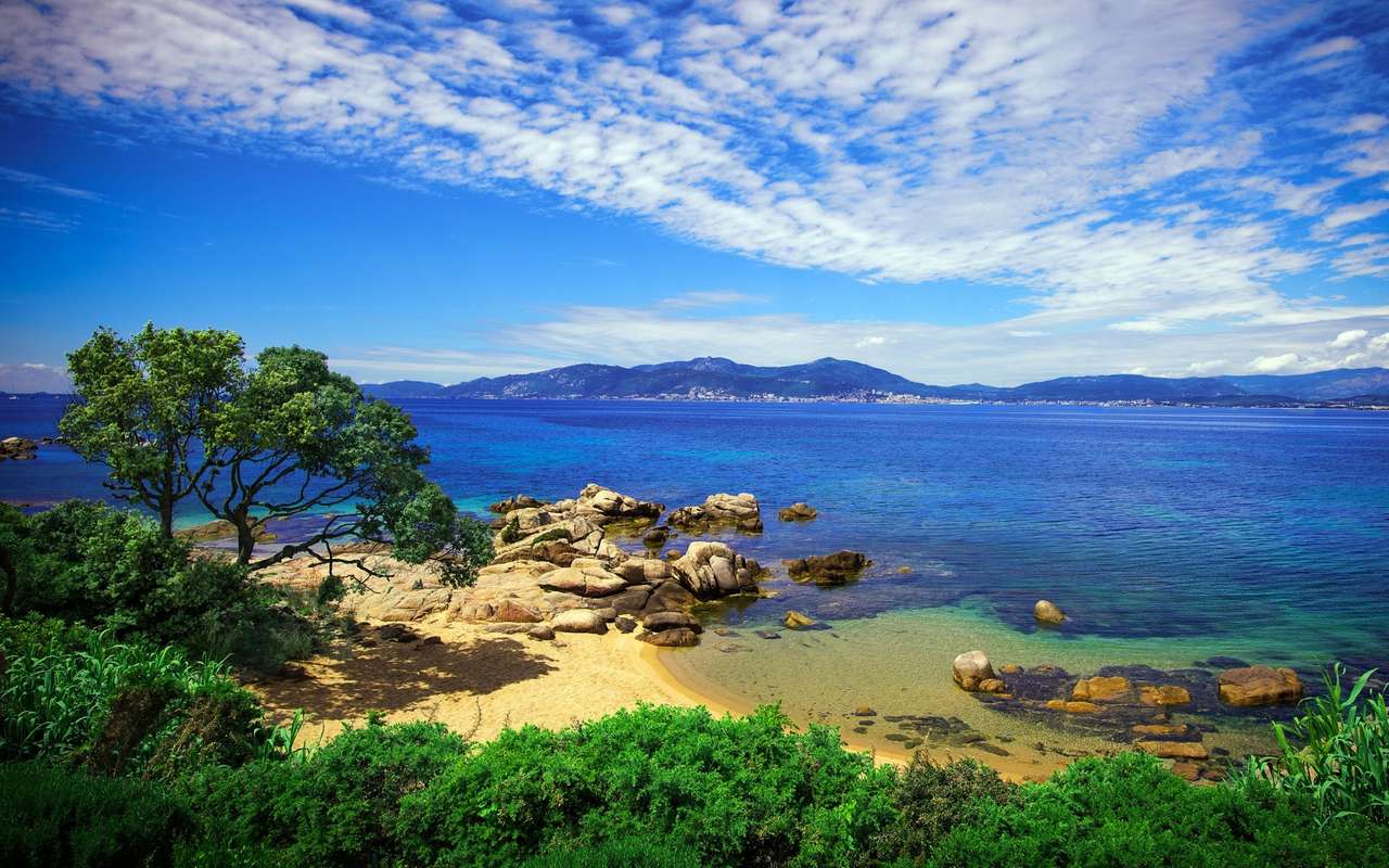 Peisajul de coastă din Corsica puzzle online