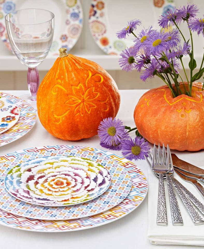 Есенни декорации за маса онлайн пъзел