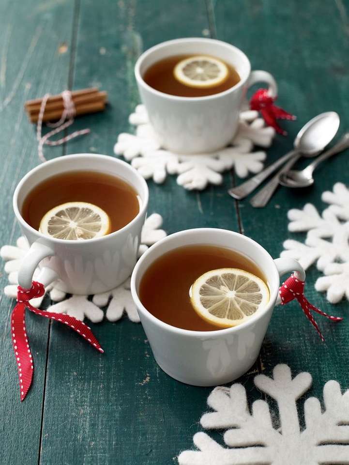 чай с лимоном и ванилью пазл онлайн
