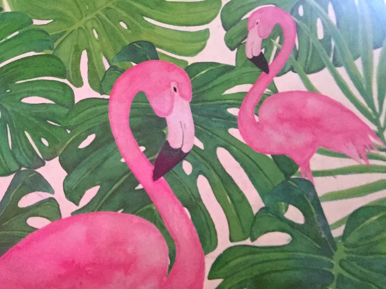 Flamingos puzzle online