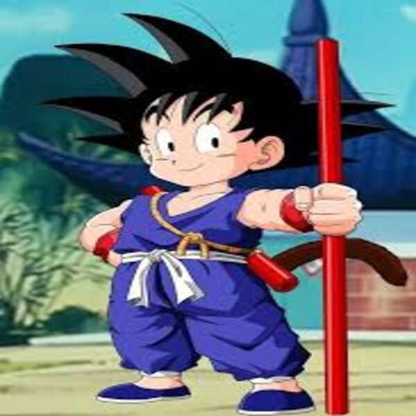 Μικρό πρώτο μπλε κοστούμι Goku online παζλ