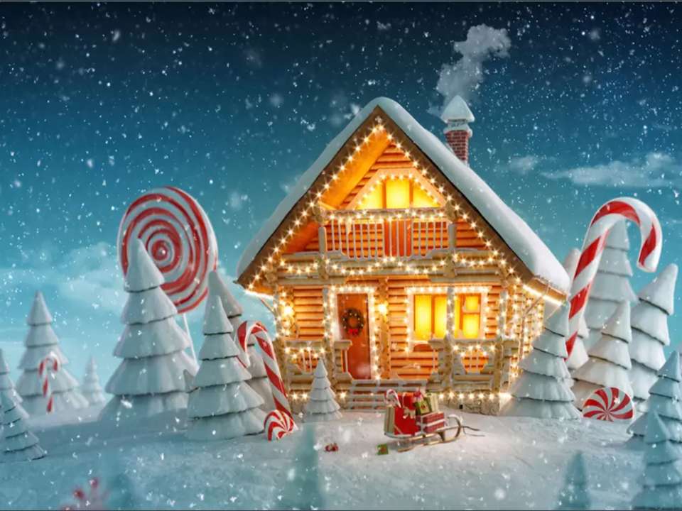 Рождественский дом онлайн-пазл