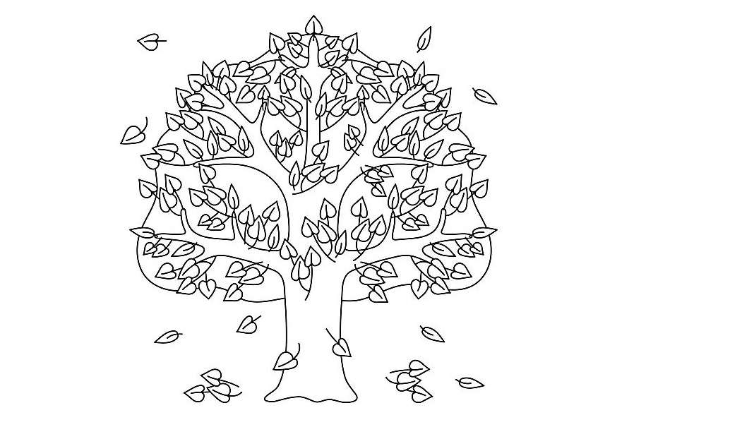 Podzimní strom skládačky online