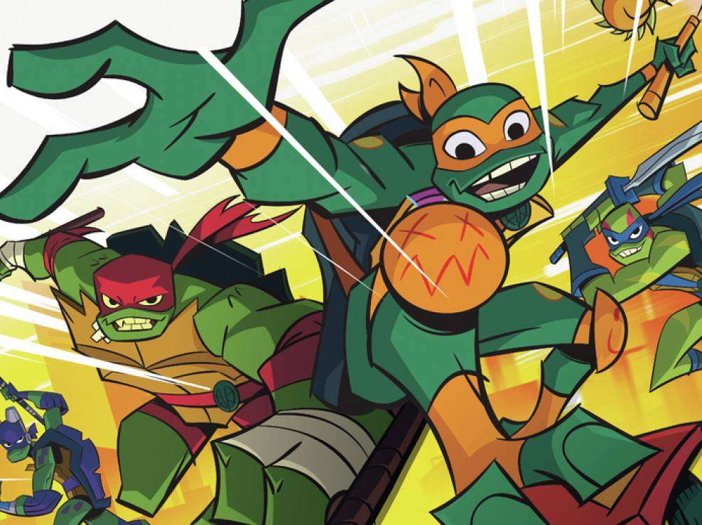 Želvy ninja útočí online puzzle