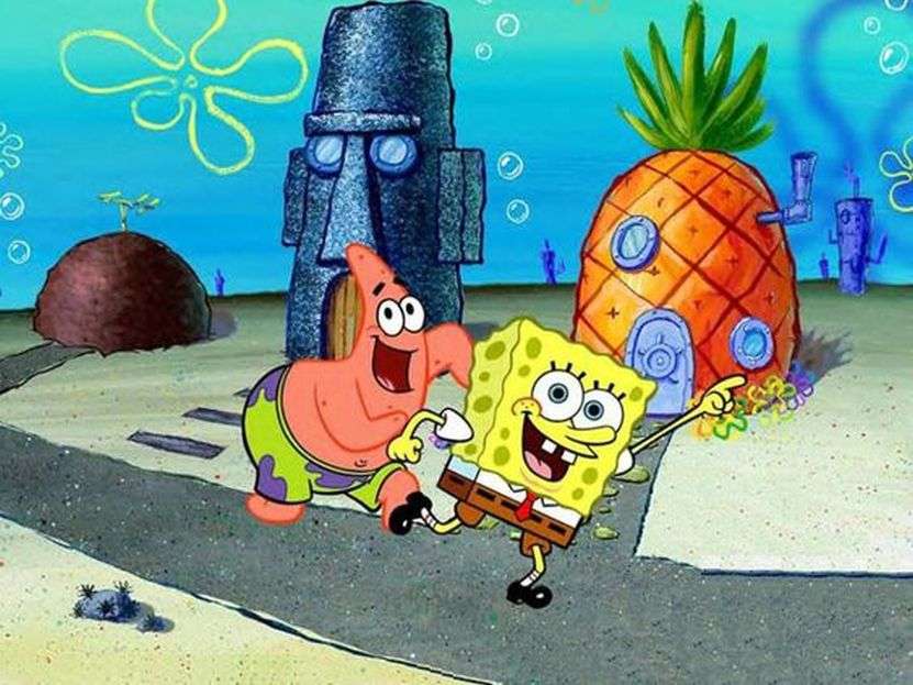 Spongebob και Patrick παζλ online