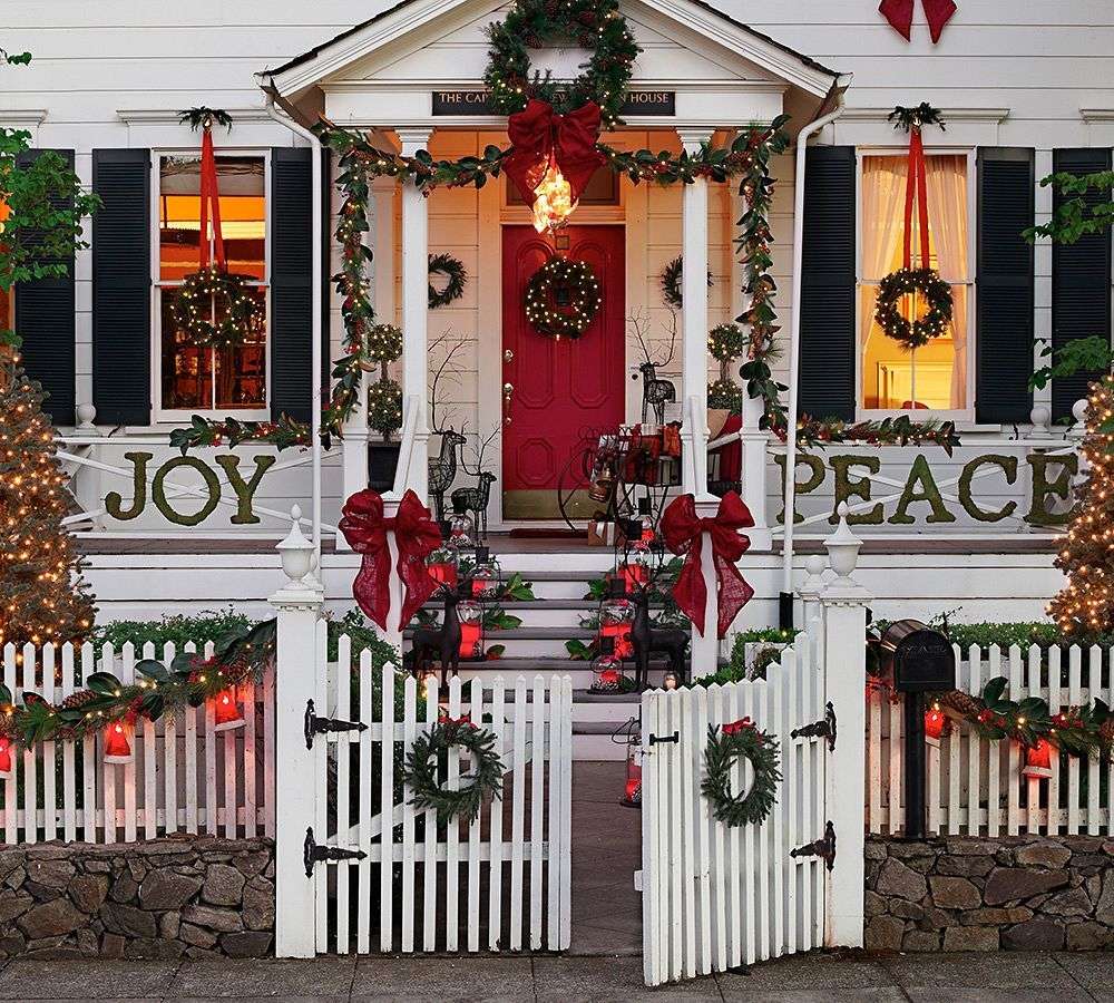Kerstdecoratie voor het huis legpuzzel online