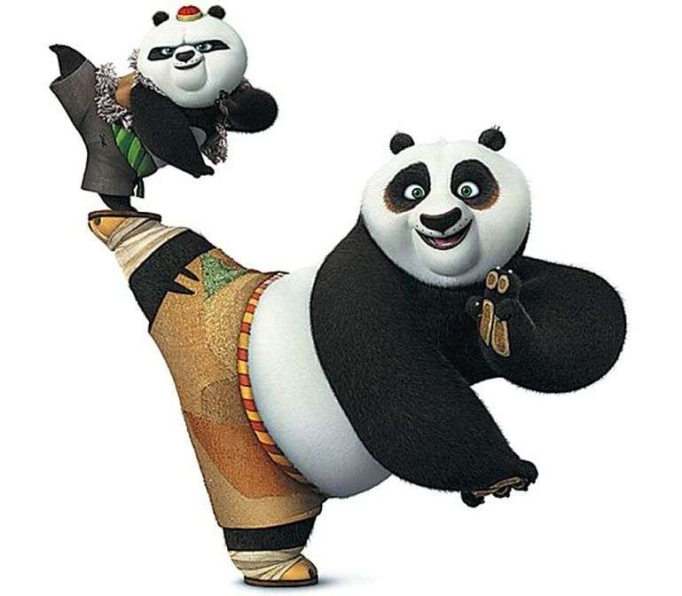 Kung Fu Panda pussel på nätet