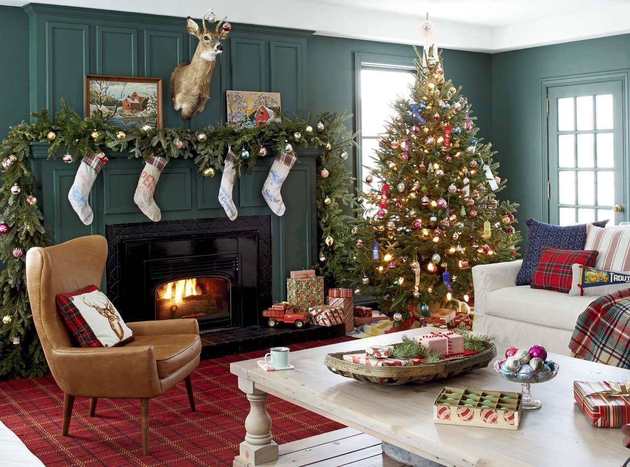 Decoratie in de kersttijd legpuzzel online