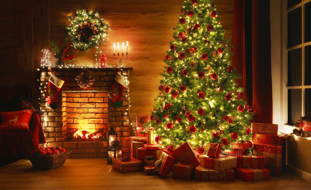 Dekoration in der Weihnachtszeit Online-Puzzle
