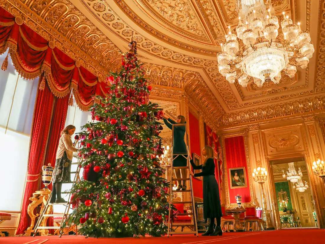 Коледа в замъка Уиндзор онлайн пъзел