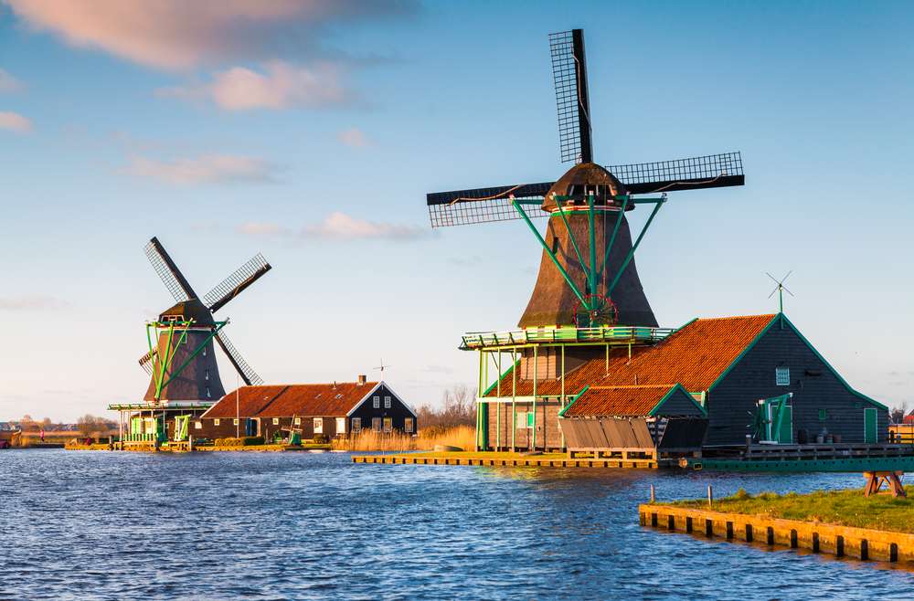 Pays-Bas - moulins à vent puzzle en ligne